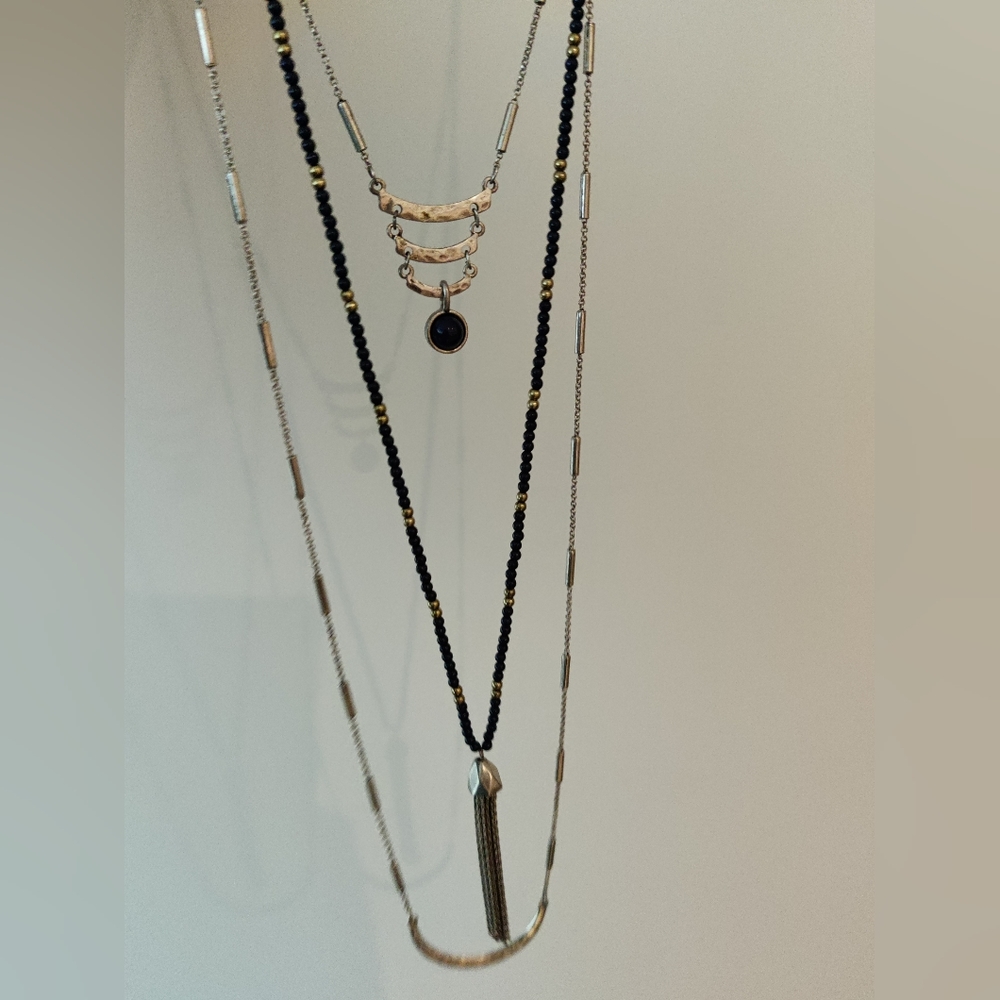 Beautiful multi layered long necklace
